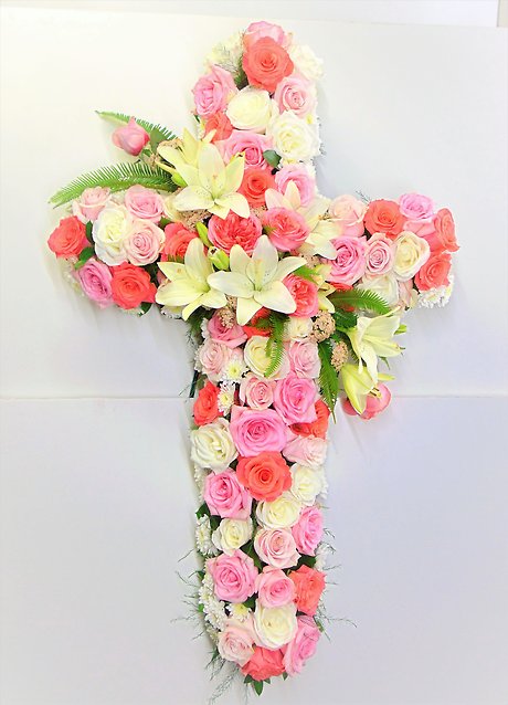 Bed of Roses Cross