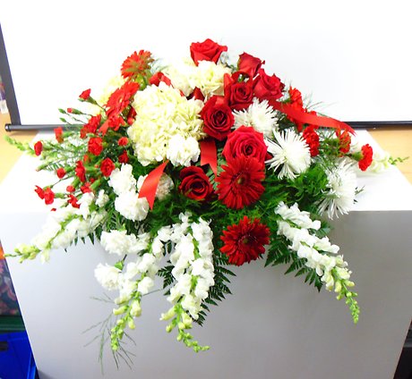 Love Lives On Casket Spray