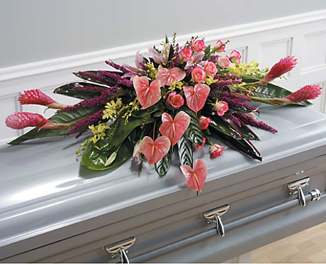 Tropical Peace Casket Spray