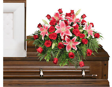 Dedication of Love Casket Spray