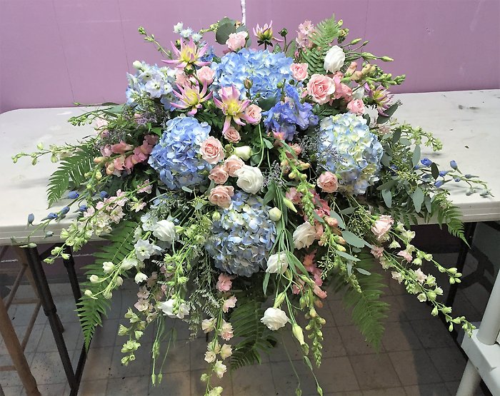 Garden Dreams Casket Spray