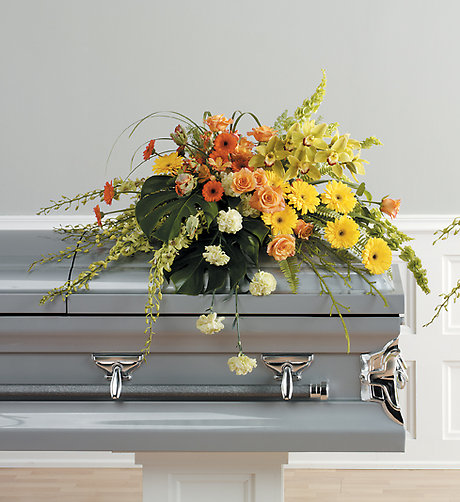 Island Sunset Casket Spray