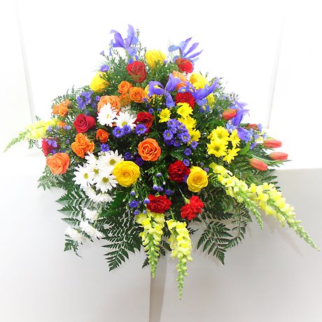 Rainbow Promise Casket Spray