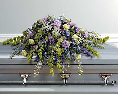 Lavender Love Casket Spray