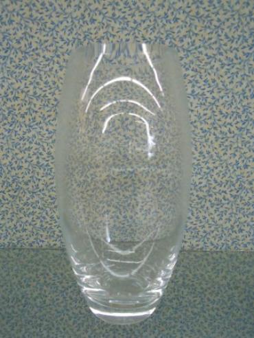 Clear Glass 11\" Tall 3\" Opening 1/2\" Thick