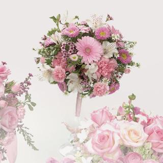 Pink Gerbera Daisy & Carnation Bouquet